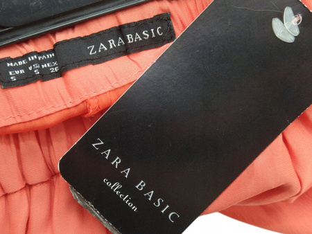 Spodnie damskie ZARA Rozmiar S Arbuzowe