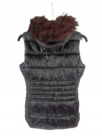 Bezrękawnik dziewczęcy CZARNY ROZ.1314. F&F Kids