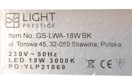 Kinkiet Ibros 120 cm biały IP44 LED 3000K Light Prestige
