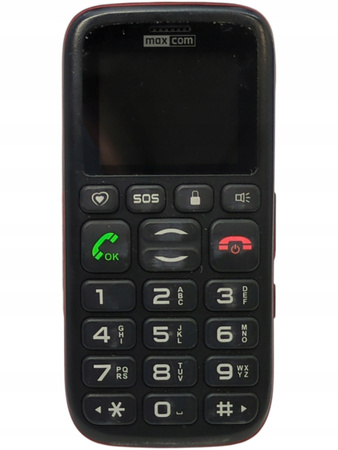 Telefon komórkowy Maxcom MM428BB Czarny-Czerwony Dual SIM