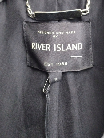 ŻAKIET DAMSKI RIVER ISLAND ROZMIAR 34 CZARNY