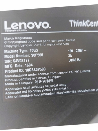 Komputer Lenovo M700 Intel Core i5-6400 500GB HDD 8GB DDR4
