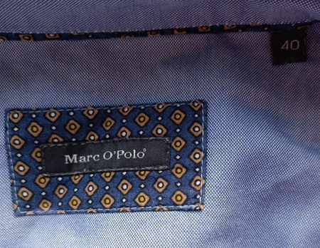 KOSZULA MĘSKA MARC O'POLO ROZMIAR 40 NIEBIESKA