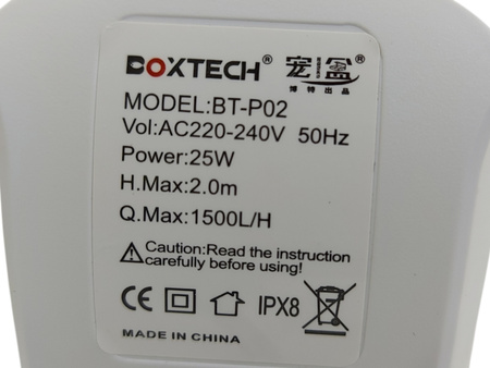 Pompa zanurzeniowa wody BOXTECH BT-P02 Pompa do akwarium