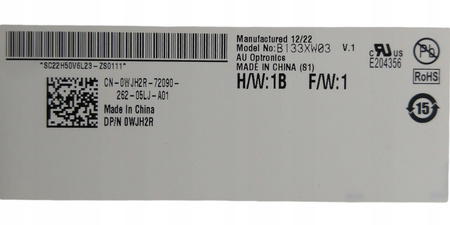 Matryca AUO B133XW03 13,3" 1366x768px