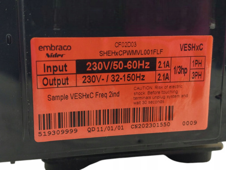 SPRĘŻARKA DO LODÓWKI WHIRLPOOL W9 941D IX H