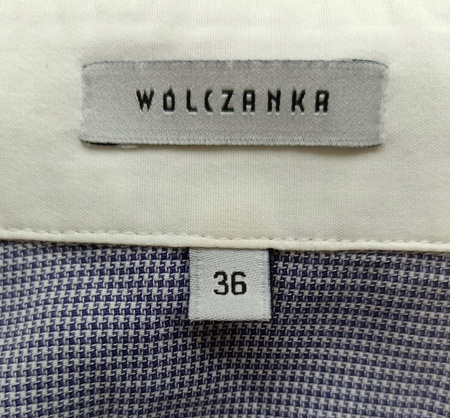 Koszula męska WÓLCZANKA Roz. 36 Niebieski