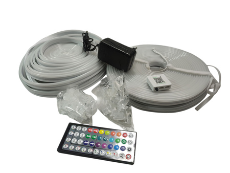 Taśma LED 2x15m Elastyczne Oświetlenie Neon Rope Lights