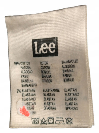 SPODNIE JEANSOWE DAMSKIE LEE ROZMIAR 28 CZARNE