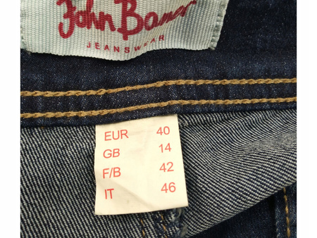 SPODNIE JEANS DAMSKIE JOHN BANER ROZMIAR 40 GRANATOWE