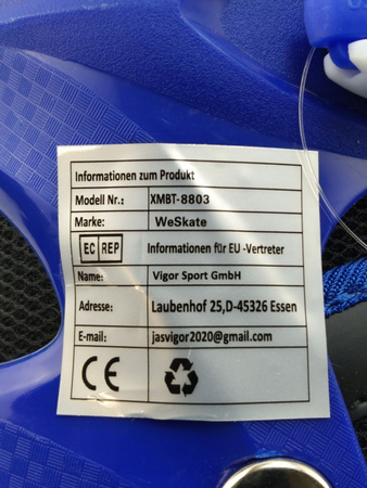 Rolki dziecięce WeSkate XMBT-8803 rozmiar 35-38