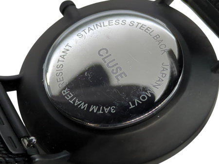 Zegarek damski na bransolecie mesh Cluse czarny