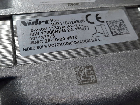 SILNIK NAPĘDOWY NIDEC WB110D24B00 8001137975 PRALKI BOSCH 00146206