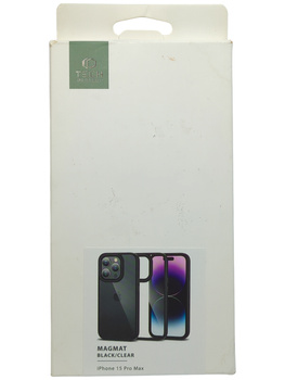 Etui Plecki do Iphone 15 Pro Max Tech Protect Magmat czarny bezbarwny