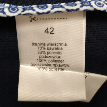 Marynarka męska WÓLCZANKA Rozmiar 42 Czarna