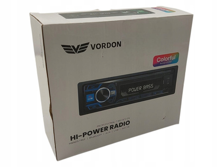Radio samochodowe Vordon HT-199 USB AUX Bluetooth microSD 4x60W 2XRCA