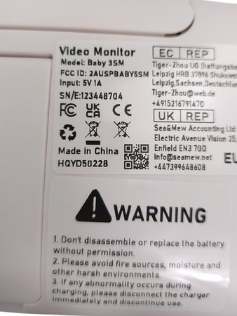 Niania elektroniczna Boifun Baby 3SM