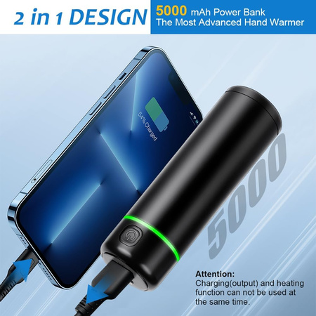 Ogrzewacz do dłoni Powerbank 2 w 1 HW10 5000 mAh