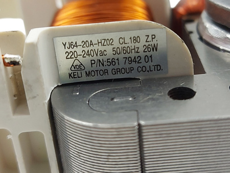 WENTYLATOR TERMOOBIEGU DO PIEKARNIKA ELECTROLUX EOD3C70TK