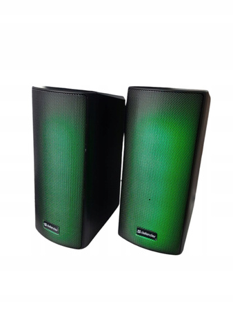 GŁOŚNIKI DEFENDER SPITFIRE 2.0 6W BLUETOOTH USB RGB MP3