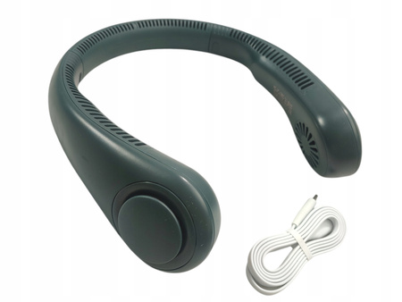 Wentylator na szyję Wiatrak przenośny mini 4000mAh- Jisulife FA12 - ZIELONY