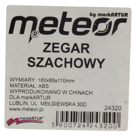 Zegar szachowy turniejowy mechaniczny Chess Meteor