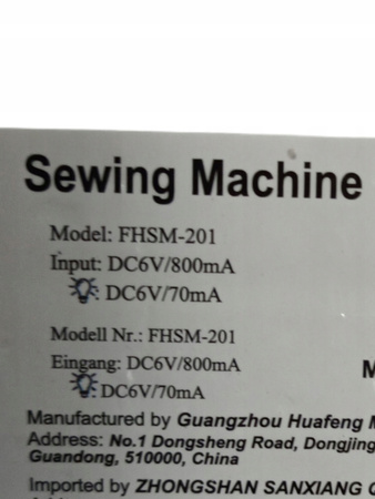 MINI Maszyna do szycia KPCB FHSM-201