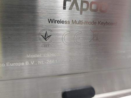 Zestaw klawiatura + mysz bezprzewodowe Rapoo 9900M Czarny QWERTZ