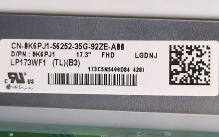 Matryca LG LP173WF1(TL)(B3) 17.3" 1920x1080px 40pin Matowa