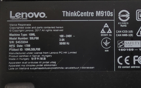 Komputer Lenovo ThinkCentre M910s