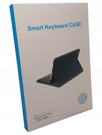 Etui z klawiaturą do tableta Lenovo P11/ P11 Plus Błękitno-białe QWERTZ