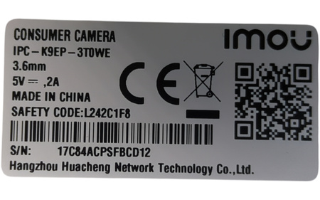 Kamera Zewnętrzna Imou Cell pt with solar panel IPC-K9EP-3t0WE