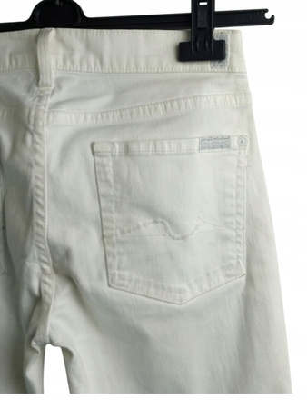 Spodnie damskie Białe 7 FOR ALL MANKIND ROZ.27