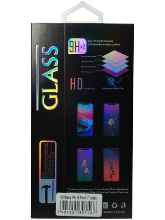 Szkło hartowane 6D Glass do iPhone 15 Pro