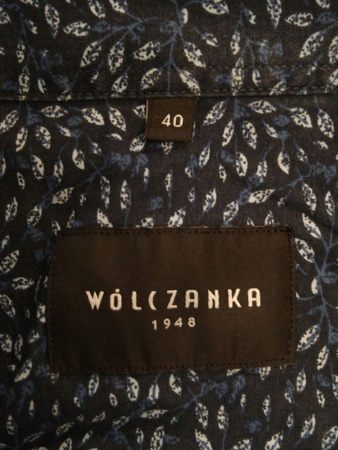 KOSZULA MĘSKA WÓLCZANKA ROZMIAR 40 NIEBIESKA