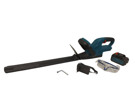 Nożyce akumulatorowe do żywopłotu JY-HT220 500W 21V + okulary ochronne