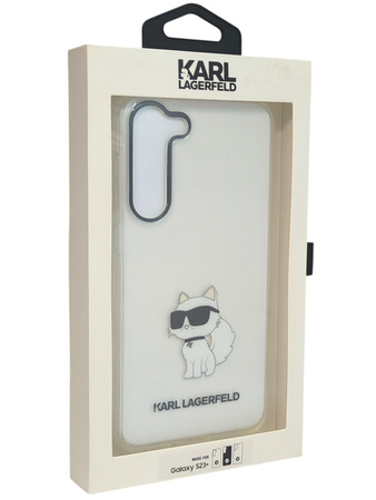 Oryginalne etui Plecki do Samsung Galaxy s23+ CASE KARL LAGERFELD biały