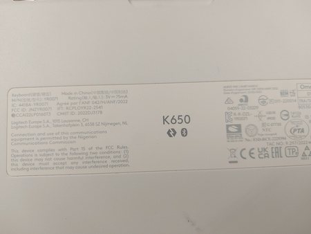 Klawiatura Logitech K650 Signature Biała Biurowa bezprzewodowa
