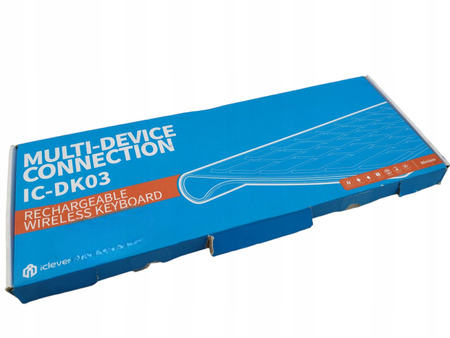 Klawiatura bezprzewodowa Bluetooth iCLEVER IC-DK03 Biała