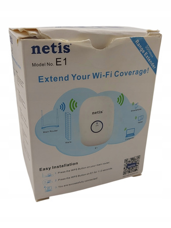 Netis E1 repeater WiFi 2.4GHz 300Mbps wzmacniacz sygnału router