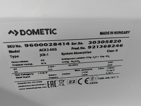 Lodówka turystyczna DOMETIC CombiCool ACK3 40 lodówka podróżna 40L 12v 230V