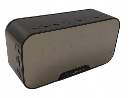 Radio-budzik Głośnik Bluetooth 5.0 Termometr D-88 czarny