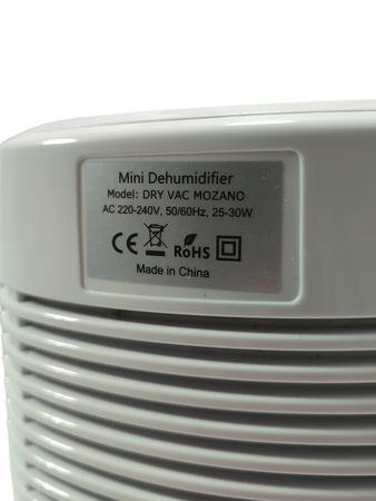 OSUSZACZ POWIETRZA MOZANO DRY VAC POCHŁANIACZ WILGOCI AUTOMATYCZNY