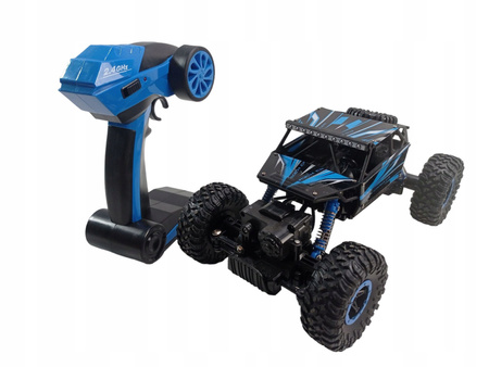 Samochód zdalnie sterowany Rock Crawler 4WD 1/18 Niebieski
