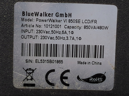 ZASILACZ AWARYJNY UPS PowerWalker VI 850 VA 480W