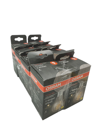 Zestaw 6 żarówek Osram Vintage 1906 LED Classic A 3,4W 2700K E27