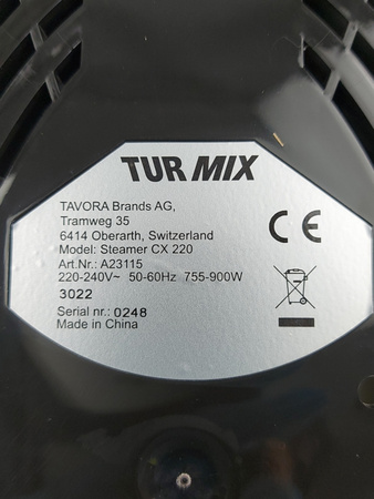 Steamer Parowar Turmix CX220 5,2 litra 900W