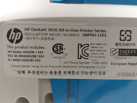 Drukarka HP DeskJet 3630 All-in-One – WiFi, kolor, kompaktowa