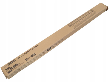 Oprawa pyłoszczelna pod tuby LED DICHT 4LED PI 236/PS szara