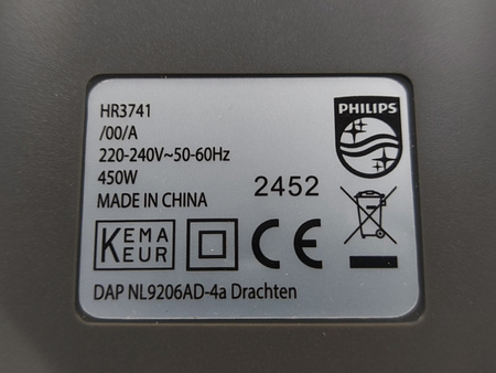 Mikser ręczny Philips HR 3741/00 450 W Funkcja Turbo biały